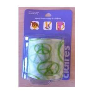   Foam Wrap & Ribbon By Claires  Green Peace Signs: Everything Else