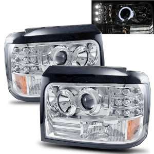   Halo Projector Headlights /w Side Markers & Parking Lights: Automotive