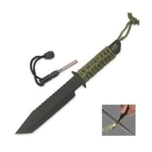  Special Forces Survival Fighter Knife with Fire Striker 