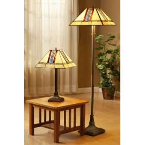   Mission Tiffany style Table Lamp, Compare at $250.00: Home Improvement