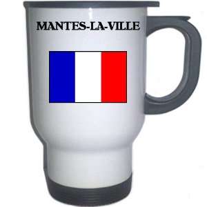 France   MANTES LA VILLE White Stainless Steel Mug