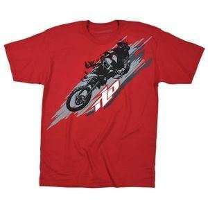 Troy Lee Designs Action T Shirt   Small/Red Automotive