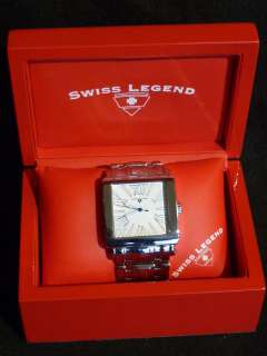 SWISS LEGEND 40024 33 Mens Casual Colosso Stainless Steel Watch White 