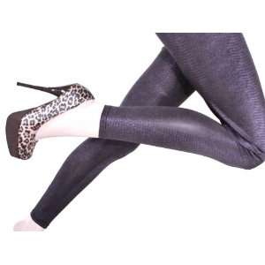  : Lace Poet Purple Faux Python Print Leggings/Tights: Everything Else