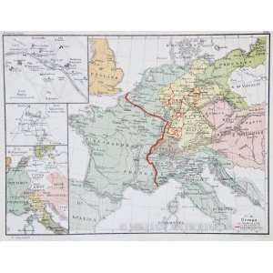 Norstedt Map of Europe During Napoleon (1876) Office 