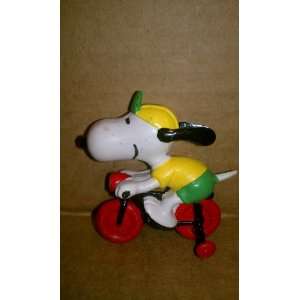  Vintage Peanuts Snoopy Biker PVC Figure (1980s 