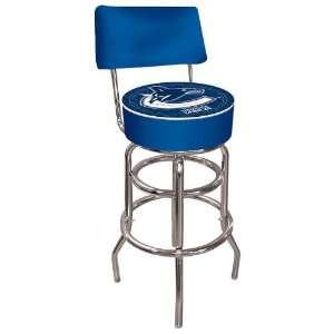  NHL Vancouver Canucks Padded Bar Stool with Back: Sports 