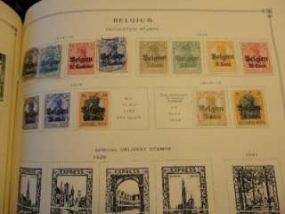 35 BELGIUM STAMPS FROM SCOTT INT ALBUM PAGE 1895 1918  