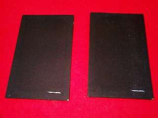 PAIR SPEAKER COVERS STEREO Radio Shack REALISTIC part front material 