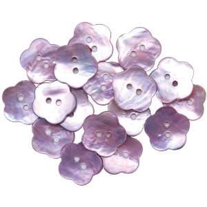  Favorite Findings Shellz Buttons 3/4 Purple Flowe