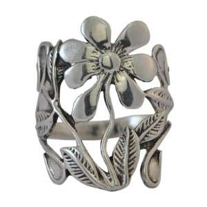  Sterling Silver Daisy Ring Size 8 Jewelry