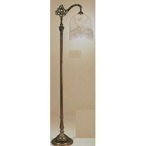  Victorian Boudoir Floor Lamp With Ivory Shade