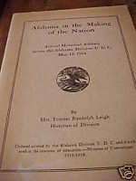 United Daughters of Confederacy HISTORY OF ALABAMA 1914  