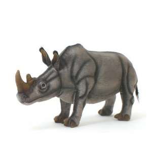  Hansa White Rhinoceros Stuffed Plush Animal, Large: Toys 