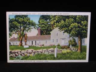 Antique POSTCARD c1920s Nathan Hale House COVENTRY, CT  
