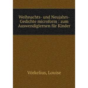   Auswendiglernen fÃ¼r Kinder Louise VÃ¶rkelius  Books