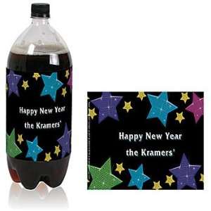  Stars Personalized Soda Bottle Labels   Qty 12 Health 