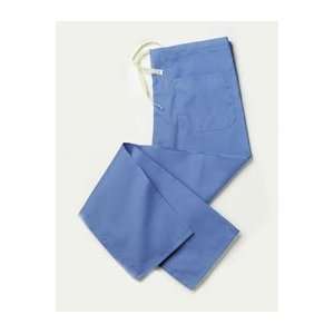  PT# 405244  Pants scrub Poly/ Cotton Unisex Ceil Blue Sm Drawstring 