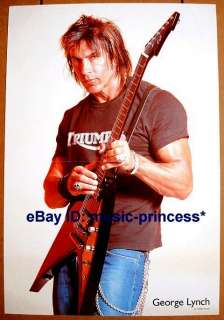 description this is a cool george lynch esp centerfold poster