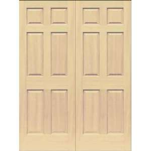  Interior Door 8 ft. Tall Maple Six Panel Pair (Single 