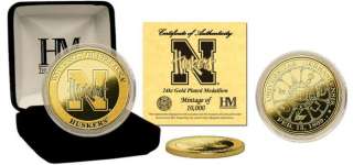 Nebraska Cornhuskers NCAA 24KT Gold Commemorative Coin  