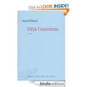 Déjà lautomne (COLL BLEUE) (French Edition) Astrid Éliard  