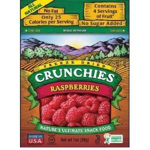 Crunchies Freeze Dried Raspberries, 1 oz Pouches, 6 pk  