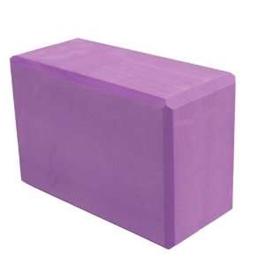 Purple 4 Inch Foam Yoga Block 