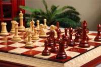 the parthenon chess set boxwood blood rosewood on bloodwood signature 