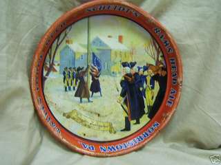 Valley Forge Beer Tray Scheidts Rams Head Ale Vintage  
