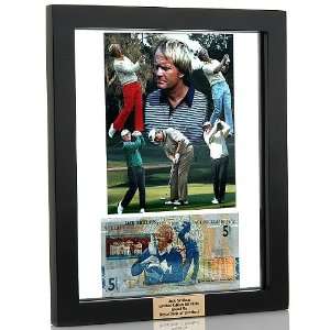 Jack Nicklaus Royal Bank of Scotland Note in 8 x 10 Frame 