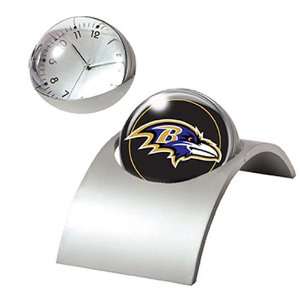 Baltimore Ravens NFL Spinning Desk Clock:  Sports 