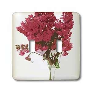   Floral   Flat Red Floral   Light Switch Covers   double toggle switch