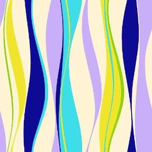  Curvaceous Purple, Teal and Yellow Wallpaper in MyPad 