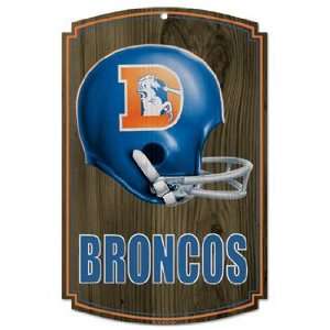  NFL Denver Broncos Old Logo Sign   Wood Style: Sports 