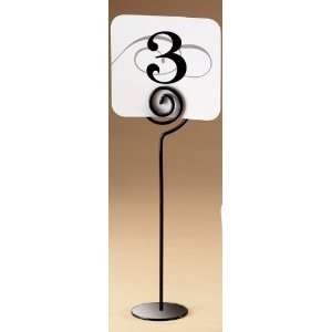    Cal Mil 9 Black Swirl Wire Table Card Holder