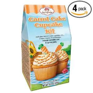 Brand Castle Carrot Cake Cupcake Kit, 8.5 Ounce (Pack of 4):  