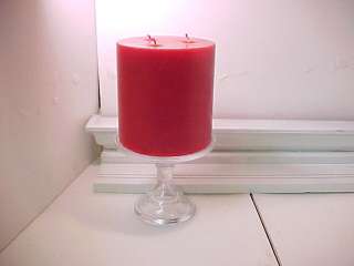Crystal Clear Pillar Candle Hold 6 inch Mosser Glass  