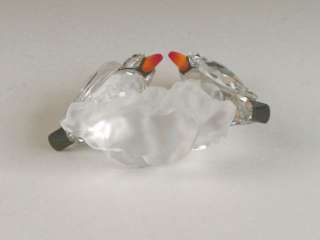 Swarovski Crystal Colored & Frosted Puffin Birds Figurine  