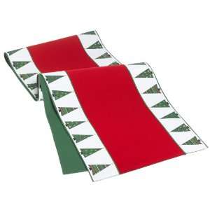  DII Oh Christmas Tree Printed Table Runner: Home & Kitchen