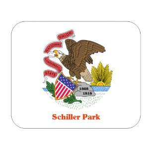  US State Flag   Schiller Park, Illinois (IL) Mouse Pad 