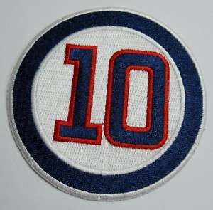 2011 RON SANTO #10 MEMORIAL CHICAGO CUBS JERSEY PATCH  