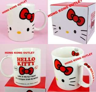 Hello Kitty Ceramic Cup Mug Authentic Sanrio D19b  