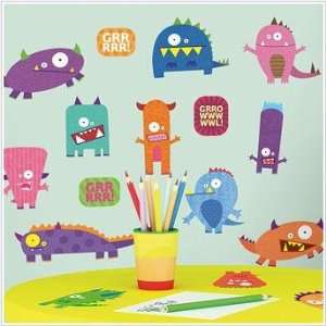  Not Scary Monsters Wall Decal Set: Kitchen & Dining