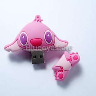 4GB Cute Cartoon Pink Stitch USB 2.0 Flash Memory Pen Stick Drive Real 