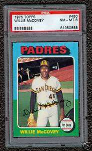 1975 Topps Willie McCovey #450 PSA 8 San Diego Padres  