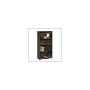   Sauder Beginnings 4 Shelf Wood Bookcase in Cinammon Cherry Office