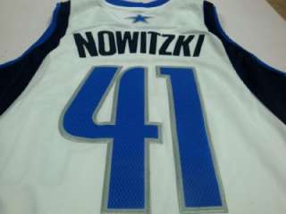 Dallas Mavericks Dirk Nowitzk Revolution 30 No. 41 Swingman Home White 