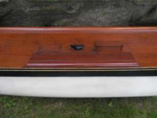  hull wooden yacht nautical antique solid mhogony yachting sailboat