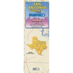 Mapsco 66126X San Antonio Seal Map With Detailed Maps Of San Antonio 